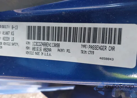 2014 Dodge Avenger Se z USA, uszkodzony, nr VIN 1C3CDZAB8EN113098